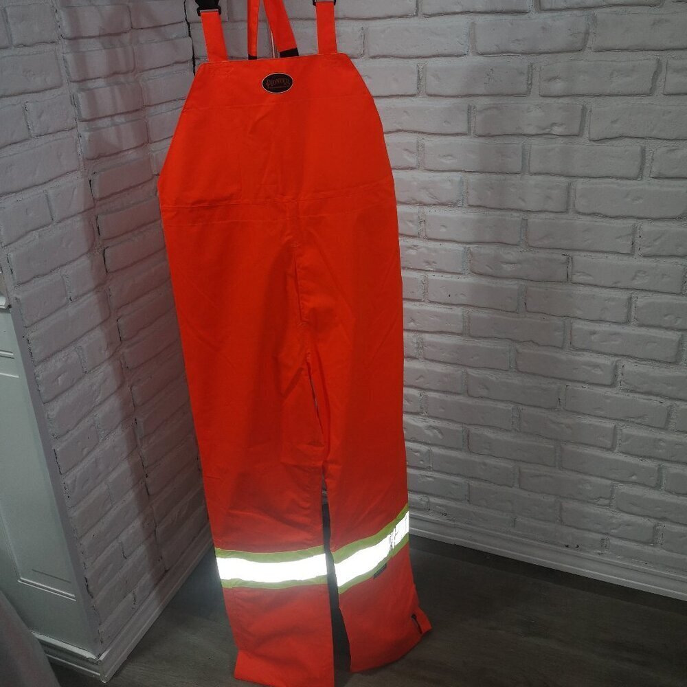 NWT Pioneer Hi-Viz Size Small 100% Waterproof Lightweight Safety Rainwear 150D